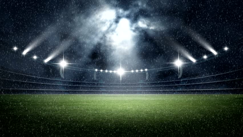 3d Render Video Of Aerial View Of Stadium With Soccer Field With The