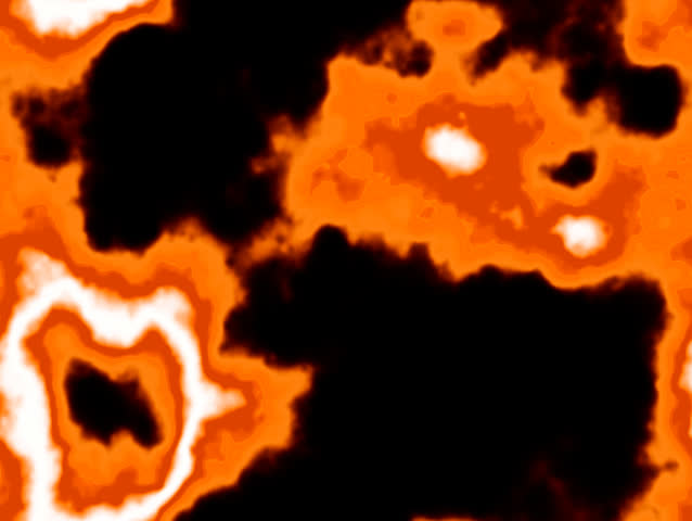 Moving black and orange plasma.