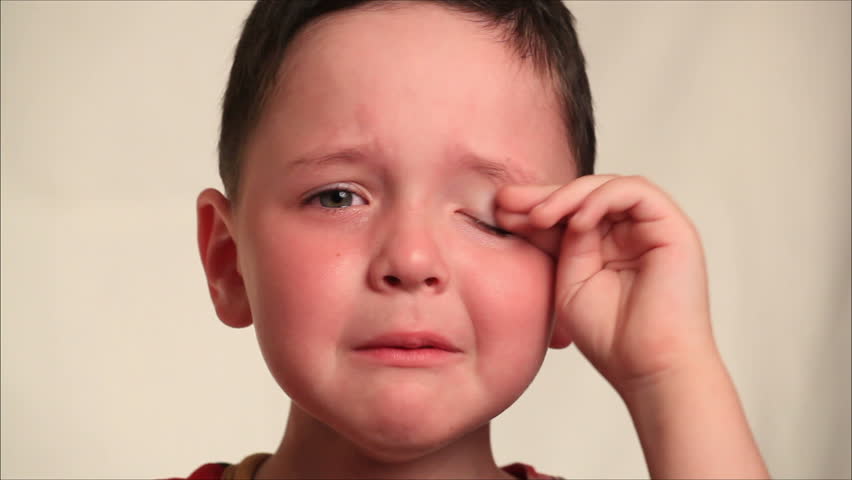 little boy crying 