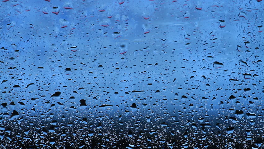 Condensation on the glass.