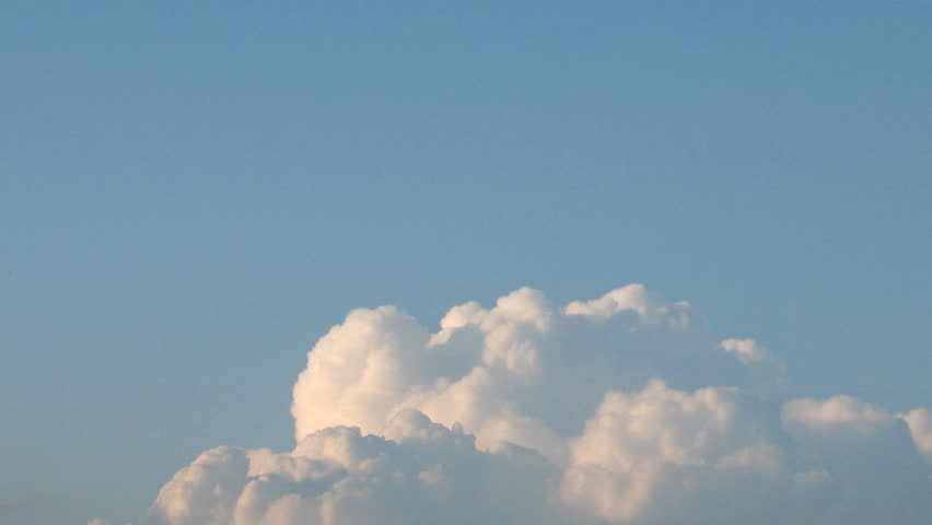 Time lapse sequence of morphing storm clouds
