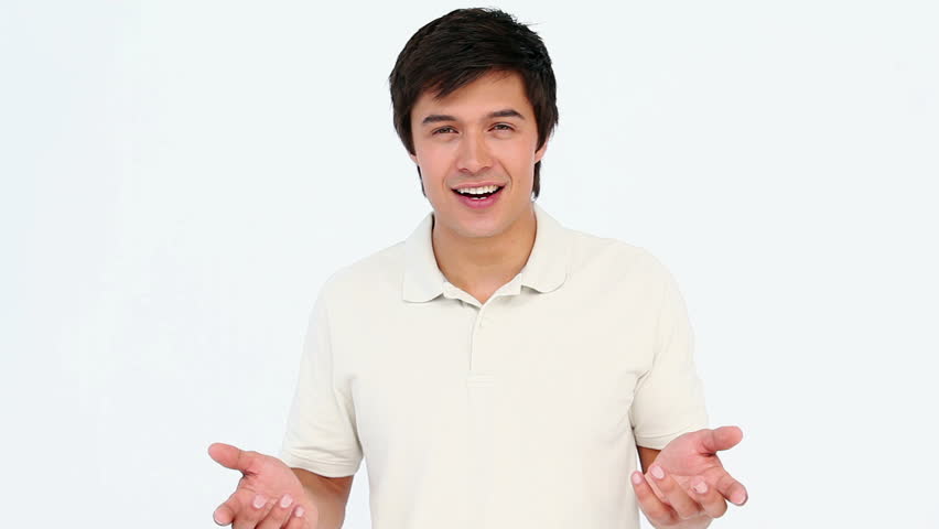 Man asking if it is about him and then gesturing against white