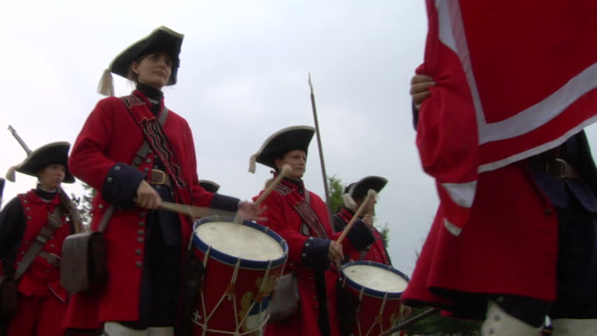 STAFFARDA, ITALY - CIRCA 2012: Reenactment of the battle fought during Nine Years' War in Piedmont-Savoy (northern Italy) on 18 August 1690. It was a victory for the French commander against the Duke of Savoy.