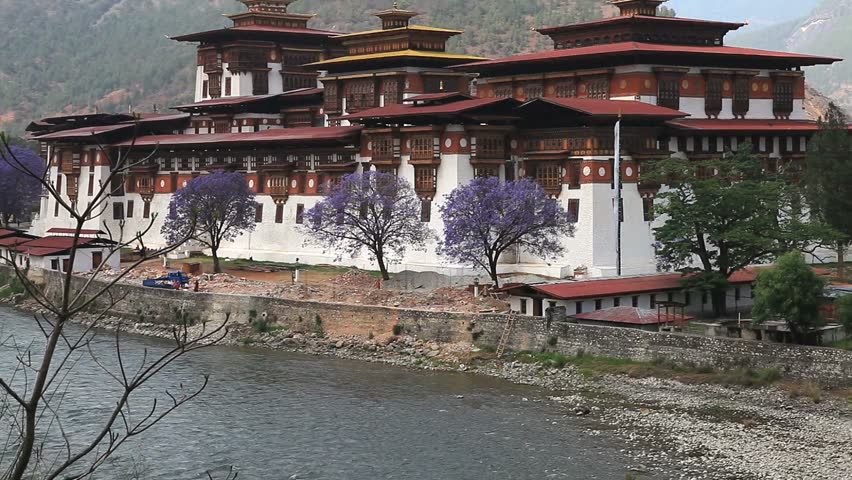 punakha dzong in punakha, bhutan