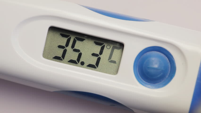 Medical digital thermometer takes temperature
