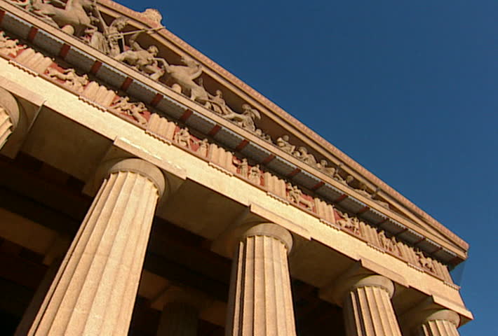 NASHVILLE - Circa 2002: Roof of the Parthenon in Nashville Tennessee in 2002.