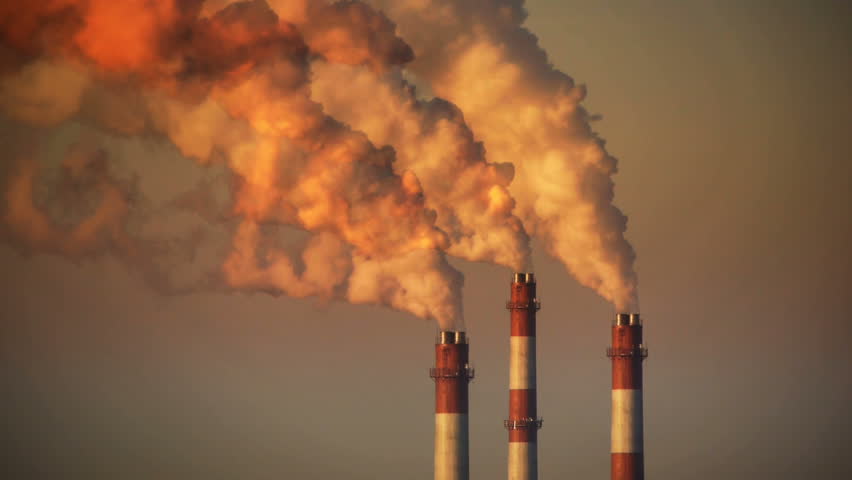 HD - Air pollution. Power plant