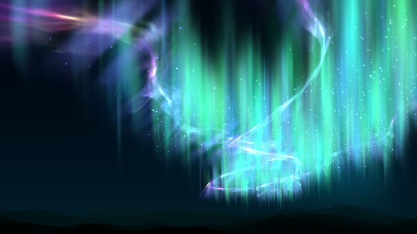 Polar lights effect with alpha channel