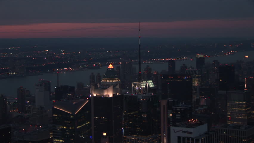 New York, NY - CIRCA March 2006: The Manhattan skyline at night is captivating to anyone who lays their gaze upon it