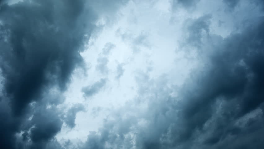 Dramatic stormy sky before sunset time lapse