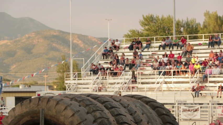 NEPHI, JUAB, UTAH 30 JUN 2012: Motorcycle enduro race tire bump jump.  Juab County extreme enduro drawn visitors to rural community adding to needed economic stability. Difficult obstacle course.