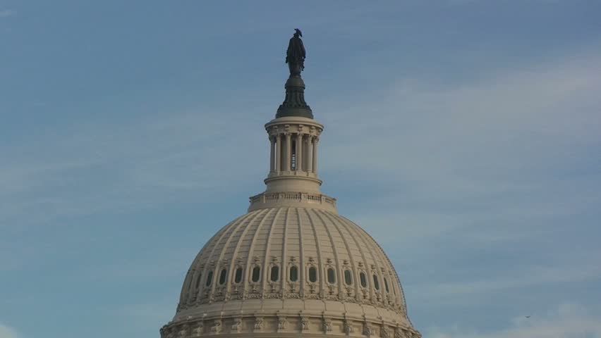 United States Capitol Building Zoom Out