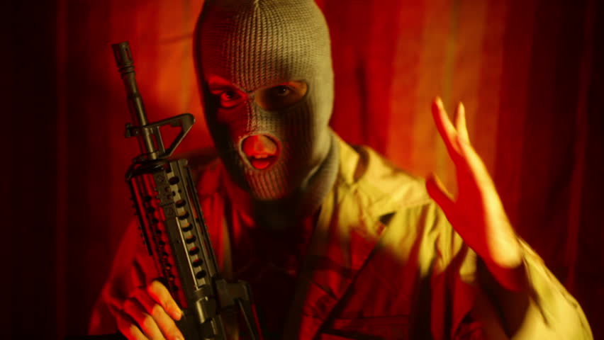 Islamic Man with Gun 