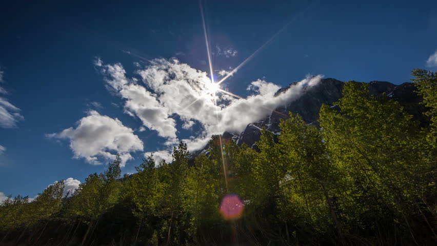 Time-lapse of the Canadian Rockies in the Summer