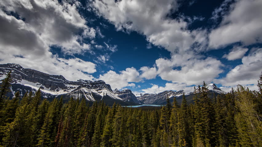 Time-lapse of the Canadian Rockies in the Summer