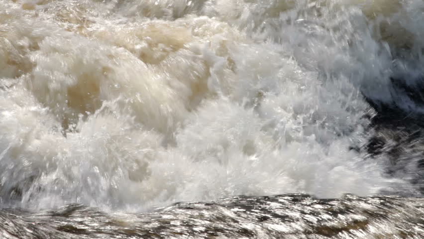 fast river water turbulence 