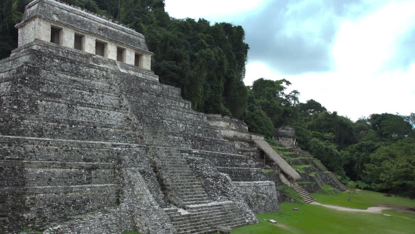 timelapse of the mayan ruins at palenque, chiapas, mexico. the mayans believe that transformative events will occur on 21 december 2012.