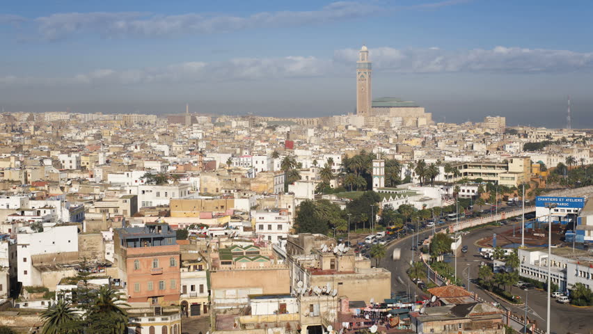 CASABLANCA, MOROCCO - CIRCA MAY 2011: a shot of Hassan II Mosque, the third largest mosque in the world, Casablanca, Morocco.