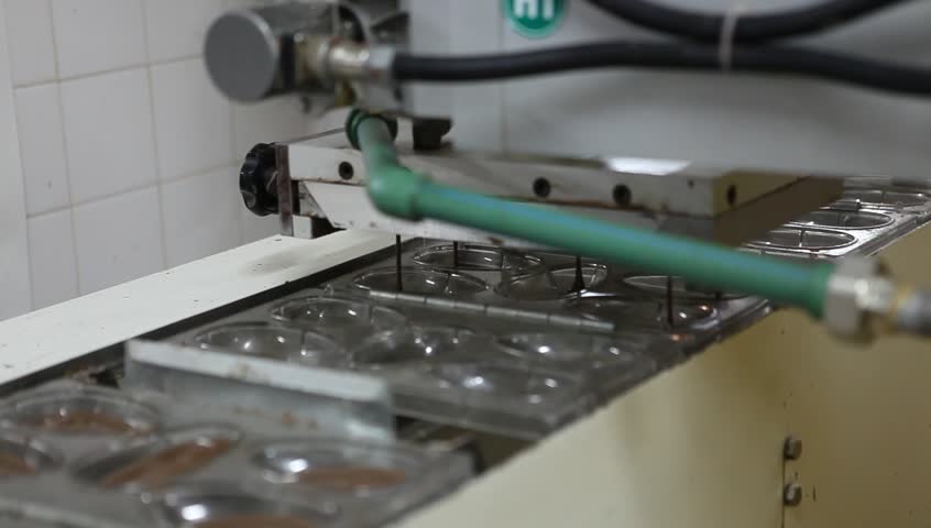 Chocolate-making factory in the "Del Turista" in San Carlos de Bariloche, Argentina