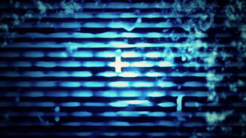 HD - A digital data curtain in front of a pulse of funky, grunge blue (Loop).

Formats available: HD-NTSC-PAL