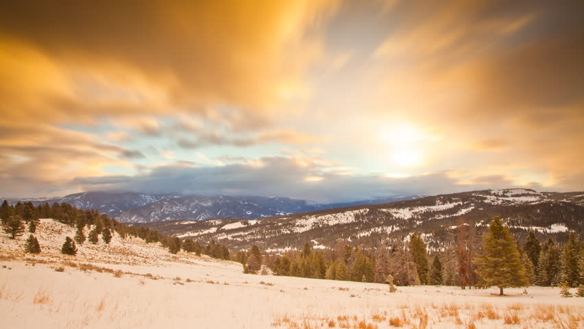 Sunset over Big Sky Montana