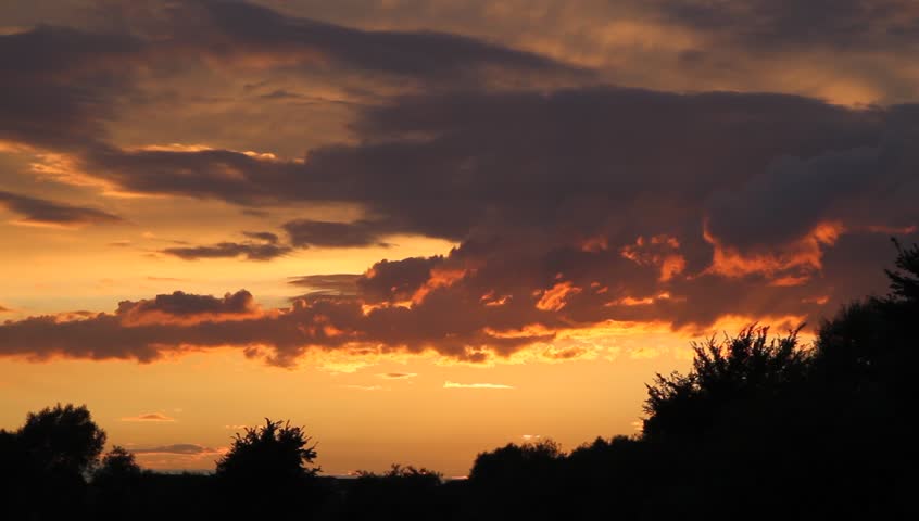 Sunset over the flood plain
