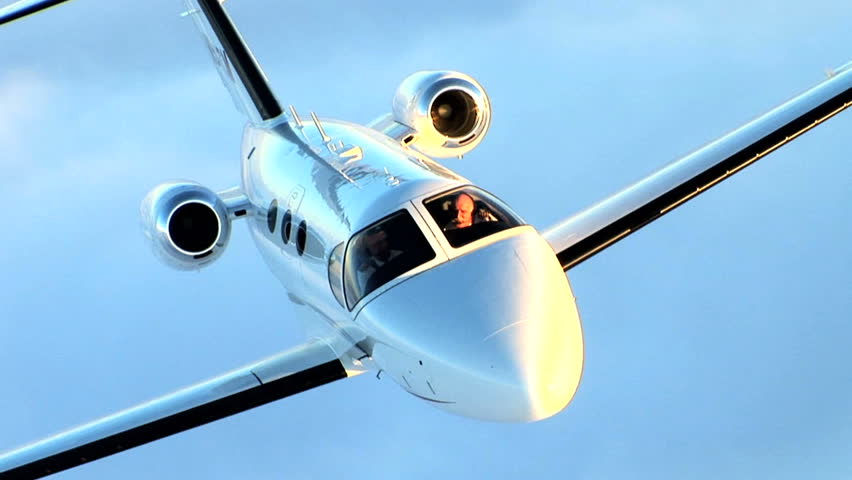 Corporate travel in a jet