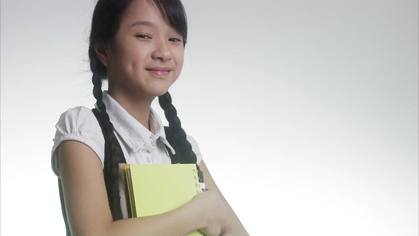 Portrait of a schoolgirl.
