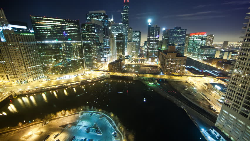 Chicago Skyline at Night