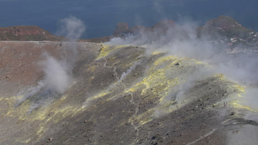 Sulfurous fumaroles, Vulcano, Italy
