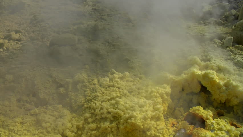 Sulfurous fumaroles, Vulcano, Italy
