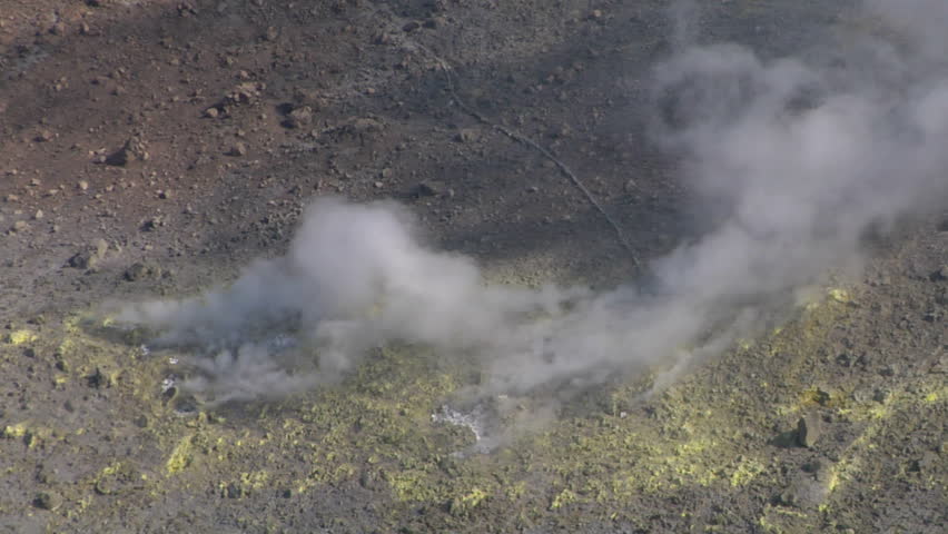 Sulfurous fumaroles, Vulcano, Italy
