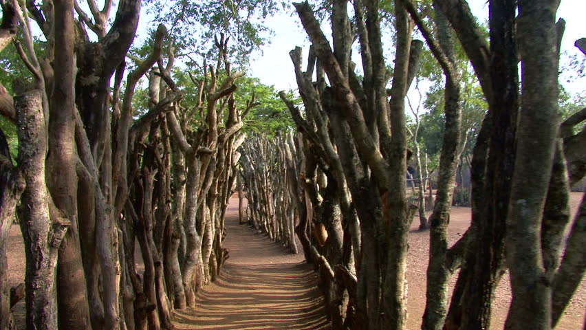 Entering Zulu village in South Africa