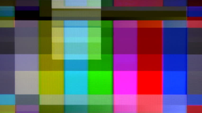 Non Sync Bars and Tone with snow and noise 1080 HD video