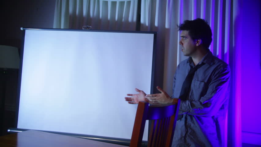 presentation with copy space at night