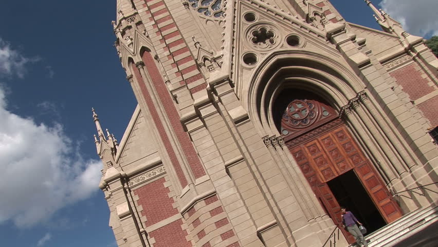 ARGENTINA - MAY 2007: a center, daytime shot of a church in Buenos Aires, Argentina