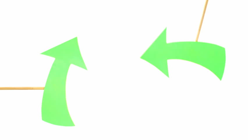 Green screen arrows