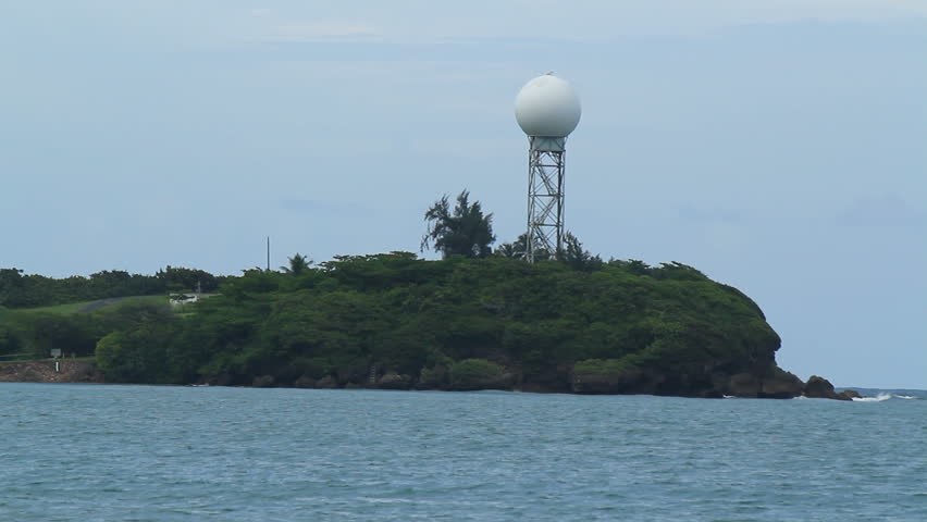 Air combat command radar in isolated island.