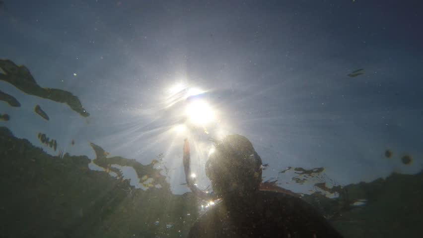 Stock Video Of Naked Man With Snorkeling Mask Swimming 28146538