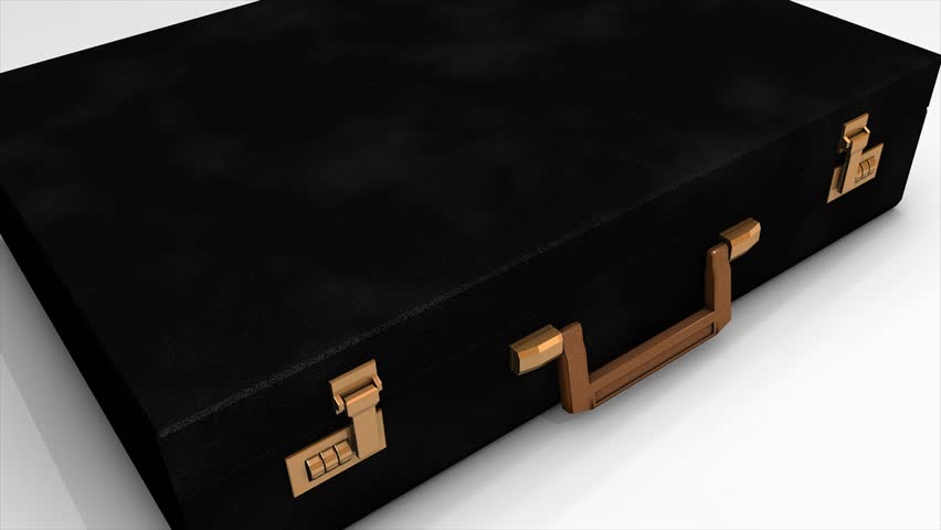 Suitcase full of money.