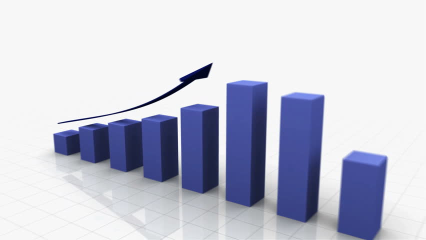 3D Growing Business Chart in Blue with Climbing Arrow.
Different variations of this file as well as many other business related animations available in my Contributor Gallery.