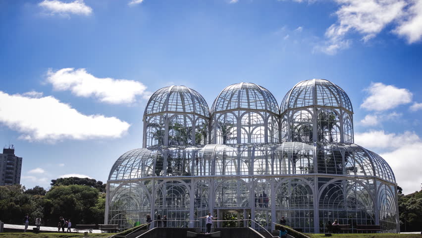 Time-Lapse video of Botanical Gardens, in Curitiba, Parana, Brazil, in springtime.