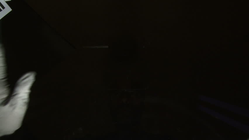 Crime investigation terms, hands, time lapse.