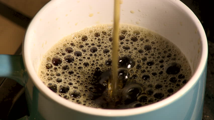 Coffee Pouring - Bubbles