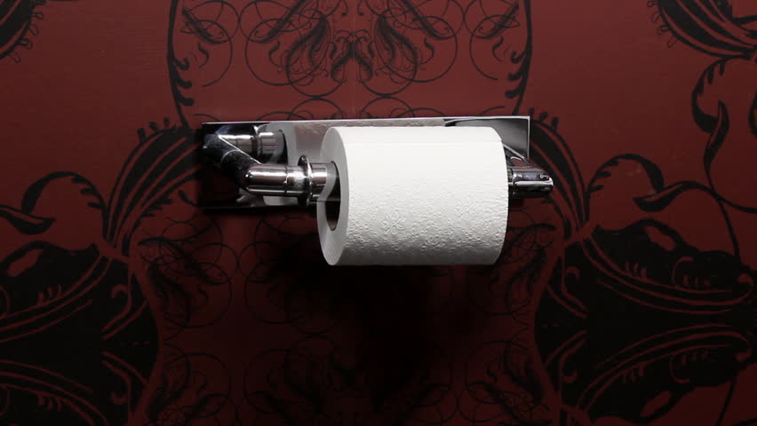 Grabbing for toilet paper