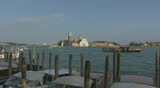 VENICE, ITALY - MAY 2009: Panorama of Venetian lagoon with San Giorgio Maggiore viewed from the main island