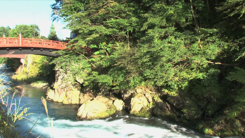 Nikko, TOCHIGI, JAPAN - CIRCA 2012: The sacred bridge