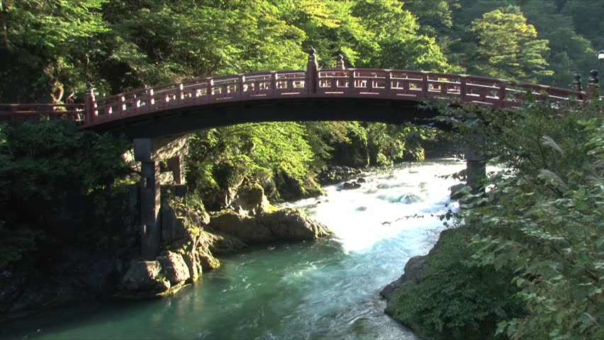 Nikko, TOCHIGI, JAPAN - CIRCA 2012: The sacred bridge
