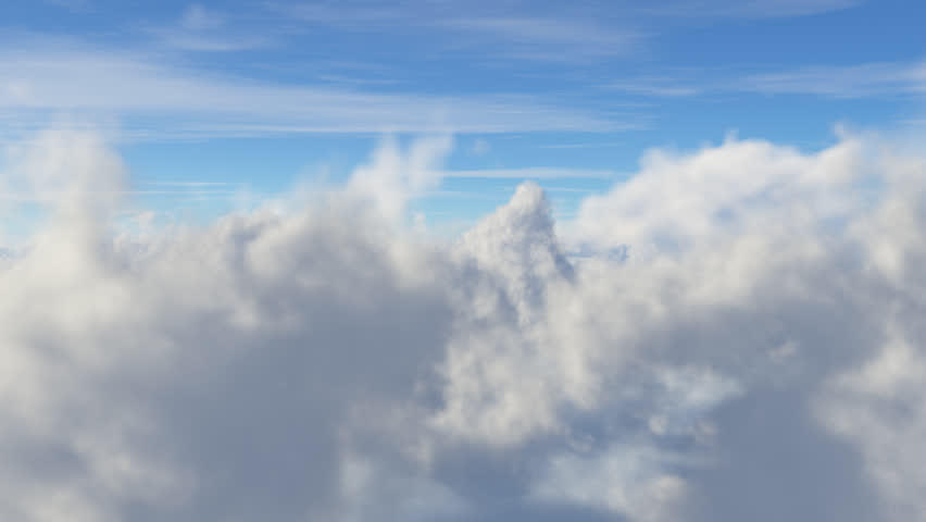 Flying above the clouds
