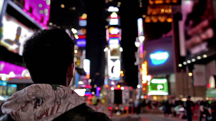 Tourist in Times Square